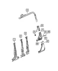 Genuine Mopar Belt Rail Retainer Left 68346647AB New. Price: $8.45.
