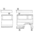 Genuine Mopar Body Side Aperture Panel Right 68095755AB New. Price: $174.84.