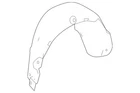Genuine Mercedes-benz Wheel Arch Cover 207-690-28-30 New. Price: $111.76.