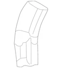 Genuine Honda Extension Rear Wheelhouse Arch 64721-S04-300ZZ New. Price: $22.40.