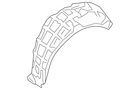 Genuine Mazda Quarter Panel Splash Shield GHP9-56-1H1A New. Price: $60.11.