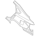 Genuine Nissan Quarter Panel G8100-9HSAA New. Price: $664.62.