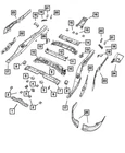 Genuine Mopar Quarter Trim Bracket 68065184AA New. Price: $14.01.