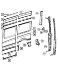 Genuine Mopar Body Side Panel 68009152AA New. Price: $78.42.
