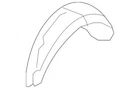 Genuine Hyundai Wheelhouse Liner 86840-2B000 New. Price: $90.89.