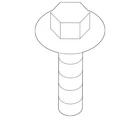 Genuine Bmw Upper Reinforced Bolt 07-11-9-908-006 New. Price: $8.23.