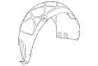 Genuine Gm Passenger Side Rear Wheelhouse Liner 22885774 New. Price: $218.31.