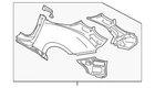 Genuine Nissan Quarter Panel Assembly GHA01-1ETMA New. Price: $757.52.