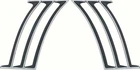 Oer K280 Quarter Panel Louver Moldings New. Price: $74.99.