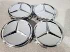 Set Of 4 75MM Wheel Center Rim Hub Caps For Mercedes-benz Silver Chrome Star Used. Price: $25.95.