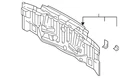 Genuine Mitsubishi Rear Body Panel MR392617 New. Price: $212.58.