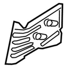Genuine Bmw End Plate, Side Member, Left 41-11-7-263-767 New. Price: $104.02.