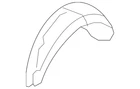 Genuine Hyundai 2007-2009 Santa Fe Wheelhouse Liner 86840-2B000 New. Price: $57.44.