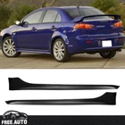 Fits 08-17 Mitsubishi Lancer Oe Style Side Skirt Spoiler Splitter Polypropylene New. Price: $116.99.