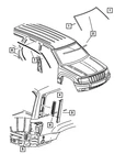 Genuine Mopar Quarter Panel Exhauster Right 55136278AF New. Price: $41.33.