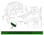 Genuine Nissan Armada Front Fender Liner Extension Bracket Right Oe 638645ZA0A New. Price: $32.33.