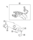 Genuine Mopar Quarter Panel Bracket Left 68313092AA New. Price: $46.00.
