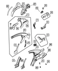 Genuine Mopar Quarter Panel Extension Right 4389616AA New. Price: $14.90.