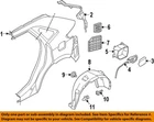 Ford Oem 16-23 Mkx Quarter Panel Components-splash Shield KA1Z58278B51A New. Price: $356.20.