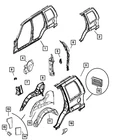 Genuine Mopar Rear Wheelhouse Panel Left 55177013AC New. Price: $121.73.