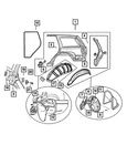 Genuine Mopar Rear Wheelhouse Panel Right 55136546AB New. Price: $70.69.