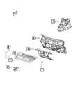 Genuine Mopar Side Panel Insulation Front Fender Inner 68141664AB New. Price: $18.29.