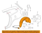 Buick Gm Oem Enclave Rear-fender Liner Inner Splash Shield Guard Right 22782466 New. Price: $87.32.