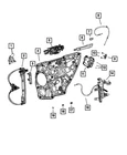 Genuine Mopar Rear Door Glass Lower Channel Left 68499749AB New. Price: $23.04.