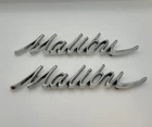 Oem Gm 1966 1967 Chevrolet Malibu Quarter Script Emblem Ornament Pair Of 2 Used. Price: $76.49.