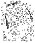 Genuine Mopar Folding Top Mounting Plate Bracket Right 5115154AB New. Price: $86.02.