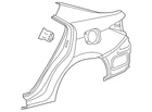 Genuine Toyota Quarter Panel 61601-02410 New. Price: $998.99.
