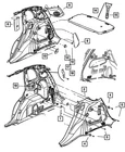 Genuine Mopar Quarter Trim Bracket 4724724AA New. Price: $14.38.