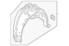 Genuine Honda 2019-2020 Civic Wheelhouse Liner 74552-TBG-A10 New. Price: $185.48.