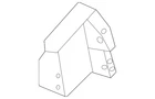 Genuine Nissan Quarter Panel Trim Bracket 84938-6TA0A New. Price: $20.61.