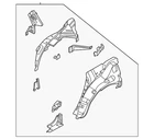 Genuine Nissan Wheelhouse Assembly G6700-7BAMA New. Price: $326.08.