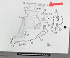 Toyota Prius 2010-2015 Lh Left Rear Gutter Extension Upper Qtr Panel 61626-47040 New. Price: $25.00.