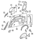 Genuine Mopar Quarter Panel Exhauster Left 5005513AB New. Price: $91.90.