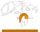 Chevrolet Gm Oem Rear-fender Liner Inner Splash Shield Guard Right 22885774 New. Price: $176.27.