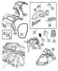 Genuine Mopar Quarter Panel Extension Right 5065616AB New. Price: $47.18.