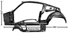 Ford Mustang Quarter Door Frame Assembly Left Hand Fastback 1965-66 New. Price: $2803.35.