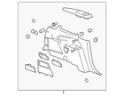Genuine Gm Quarter Trim Panel 20941792 New. Price: $128.80.