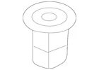 Genuine Nissan Spoiler Grommet 76848-51S00 New. Price: $6.60.