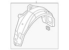 Genuine Hyundai Splash Shield 86821-2L100 New. Price: $143.32.