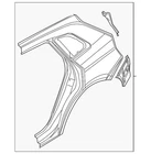 Genuine Audi Quarter Panel 80A-809-838-A-STL New. Price: $2155.59.