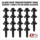 20 New Door Trim/instrument Panel Screws! 11589012 For Gm Sierra Silverado. Price: $18.95.