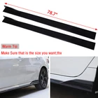 Universal Car Side Skirt Glossy Black Extension Rocker Panel Splitter Lip 78.7'' New. Price: $72.11.