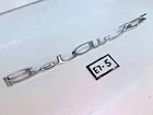Oem 1965 1966 Chevy Belair Chrome Script Quarter Panel Emblem Trim 4497068 E7-5 Used. Price: $64.95.