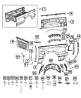 Genuine Mopar Box Side Brace Right 68322886AA New. Price: $27.75.