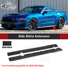 Ford Mustang S650 24-2026 Rtr Style Matte Black Add-on Side Skirts Extension New. Price: $139.99.