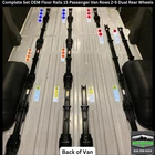 New Take Off Oem Complete Set Floor Rails Ford Transit 15 Pass. Van 2-2 Back Row. Price: $460.00.